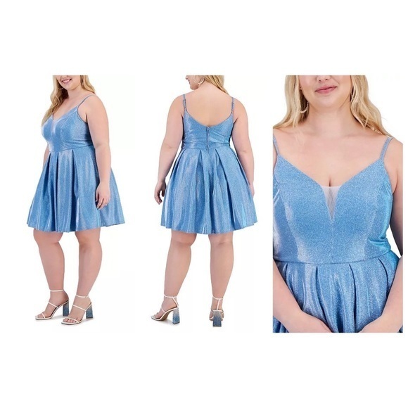 B Darlin Fit & Flare Dress - Picture 1 of 13
